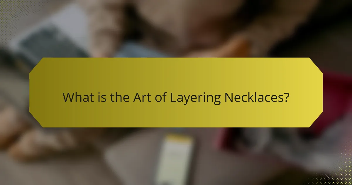 What is the Art of Layering Necklaces?